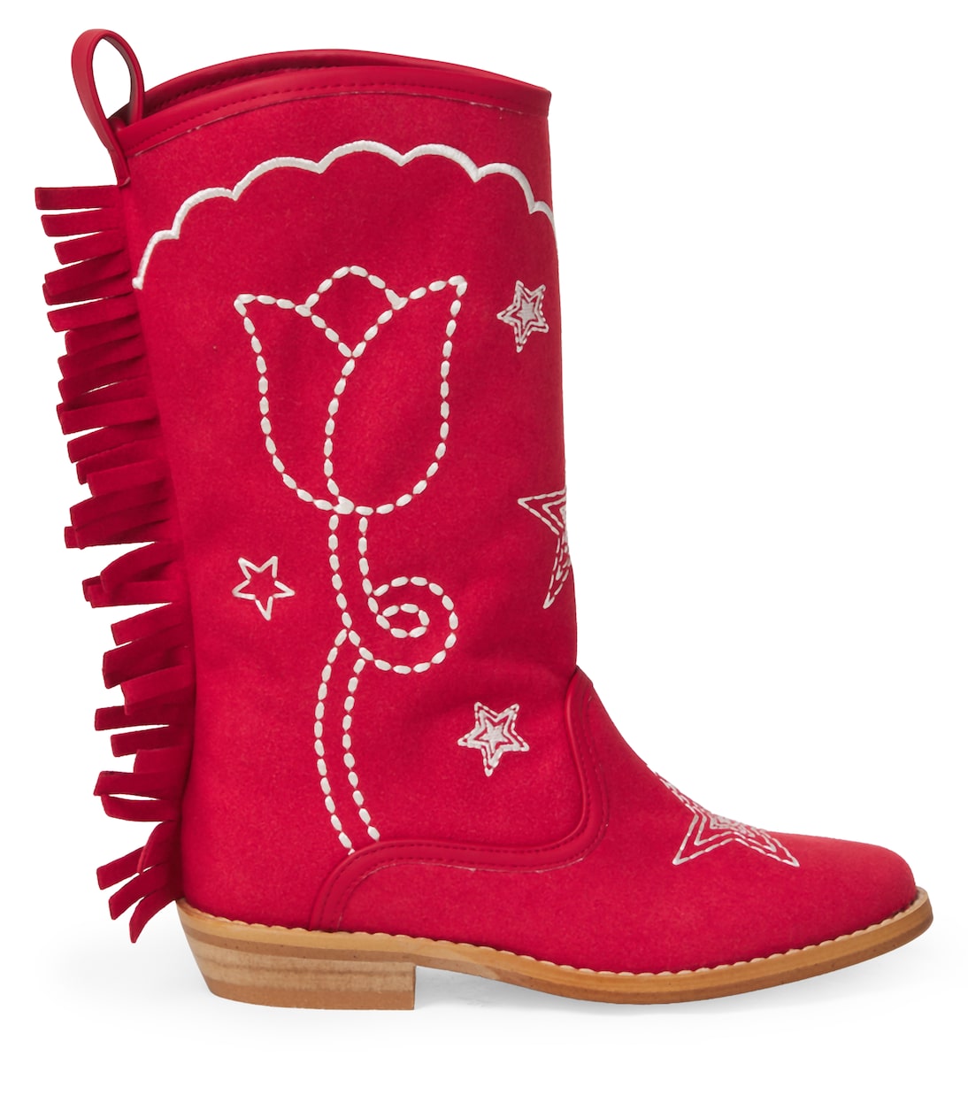 Embroidered fringed cowboy boots | Stella McCartney Kids