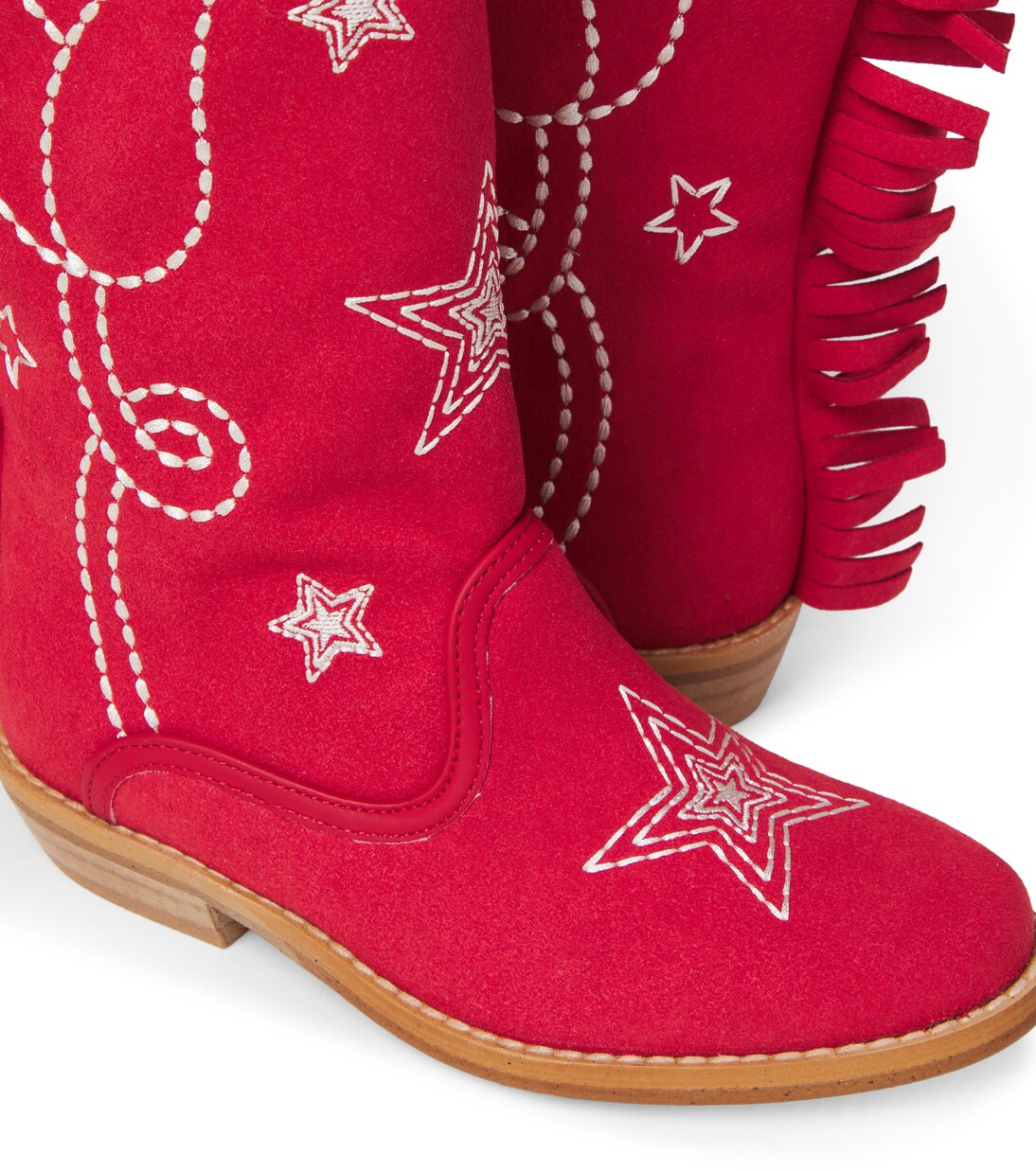 Embroidered fringed cowboy boots | Stella McCartney Kids