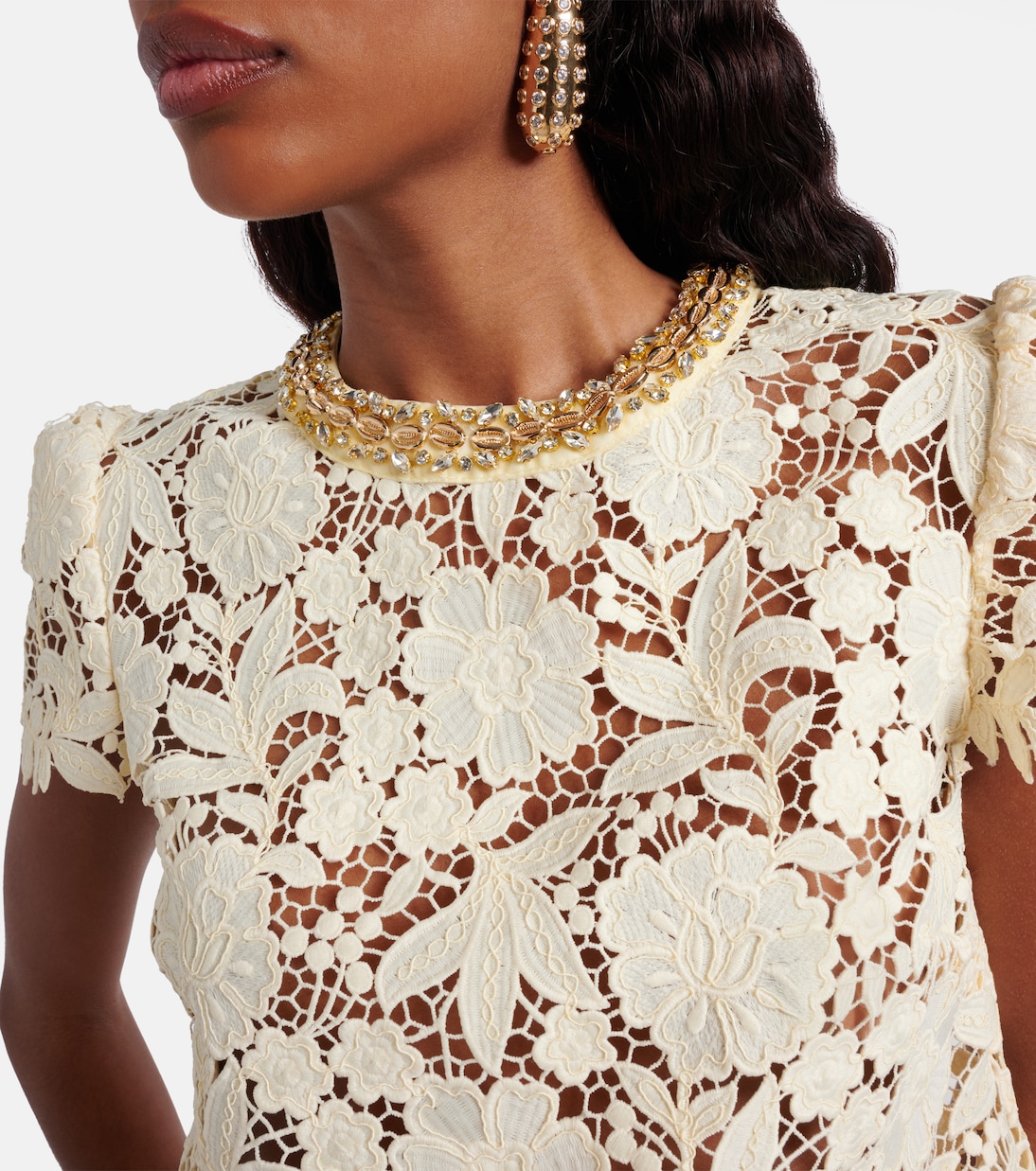 Top en crochet à ornements | Self-Portrait