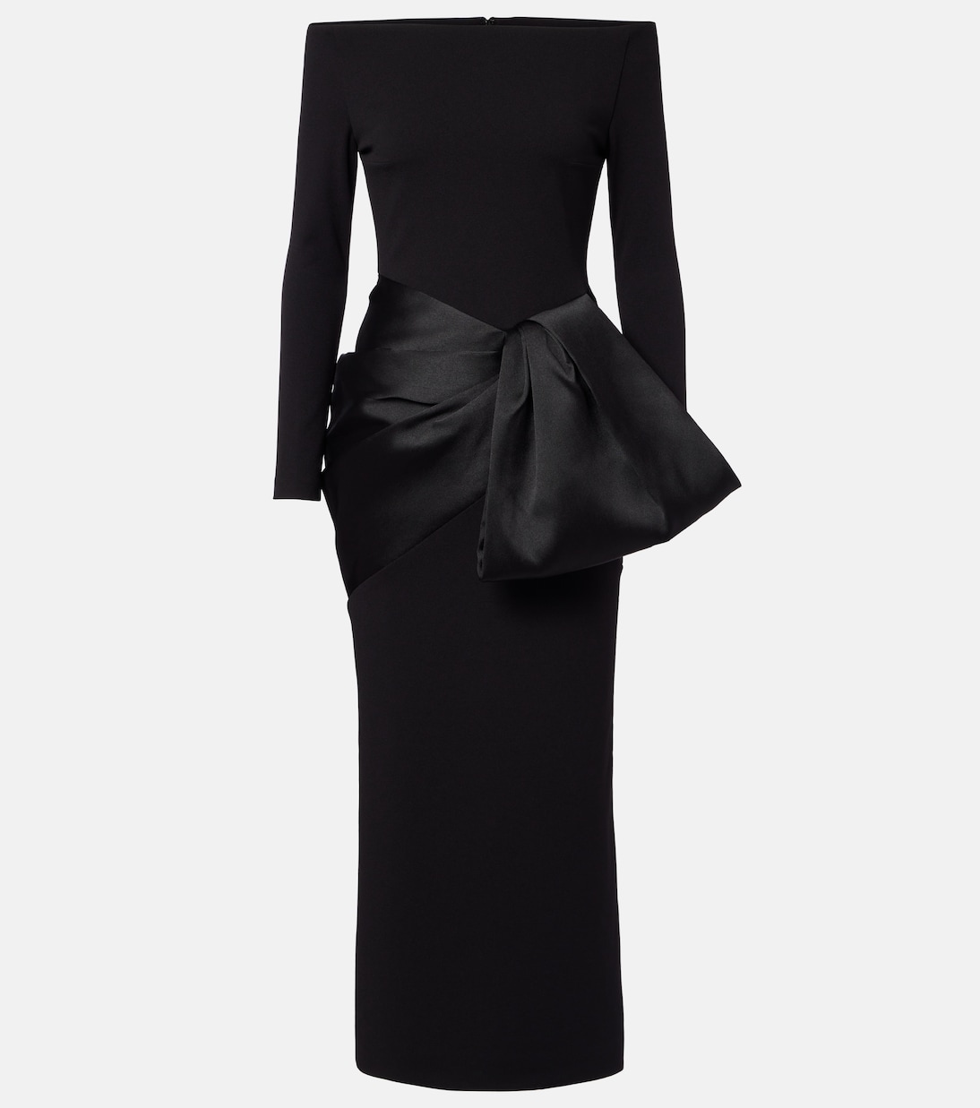 Rhianne satin-trimmed cocktail dress | Solace London