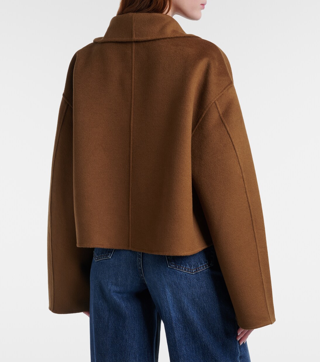 Signature cropped wool doublé jacket | Toteme