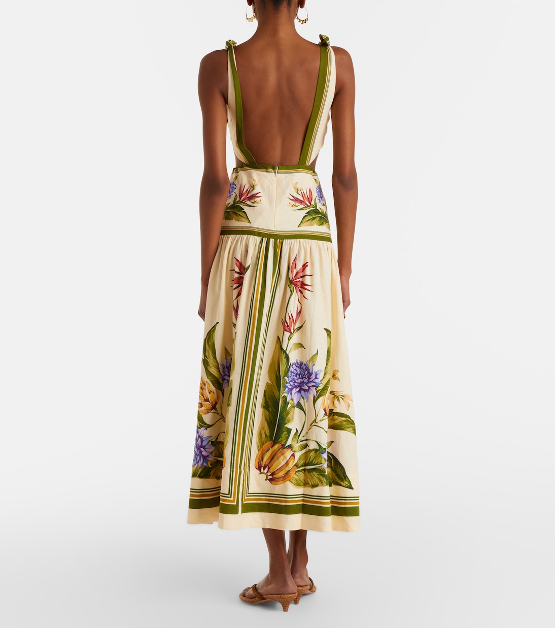 Maxikleid aus einem Leinengemisch | Farm Rio