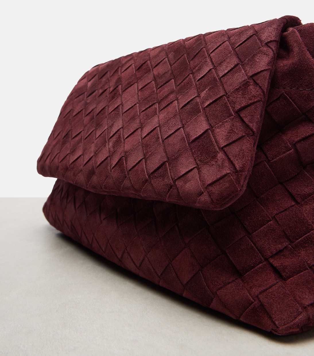 Borsa a spalla Giorno in suede Intrecciato | Bottega Veneta