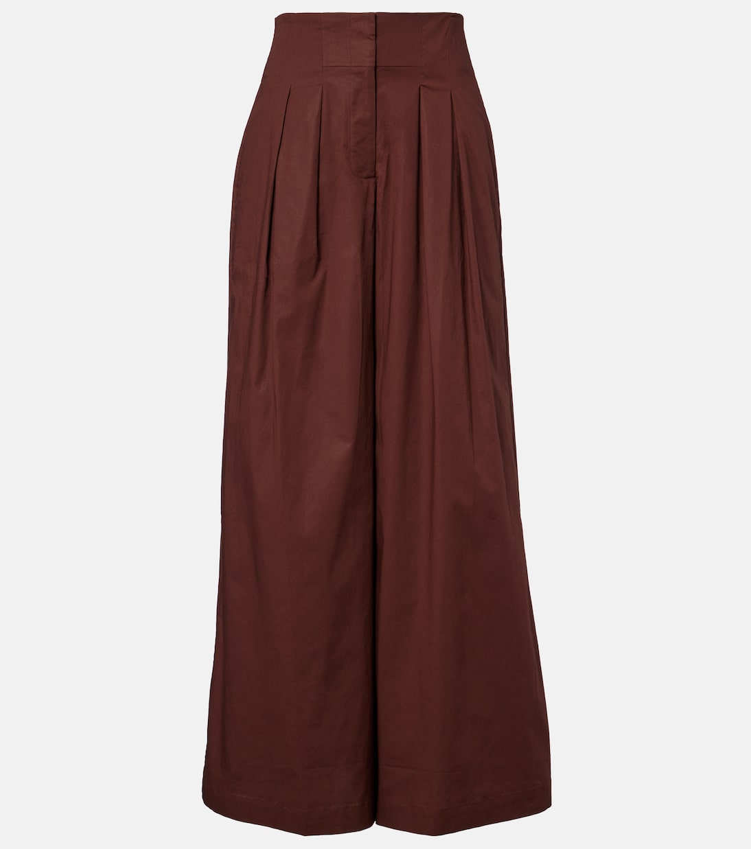 Cotton-blend wide-leg pants | Adriana Degreas