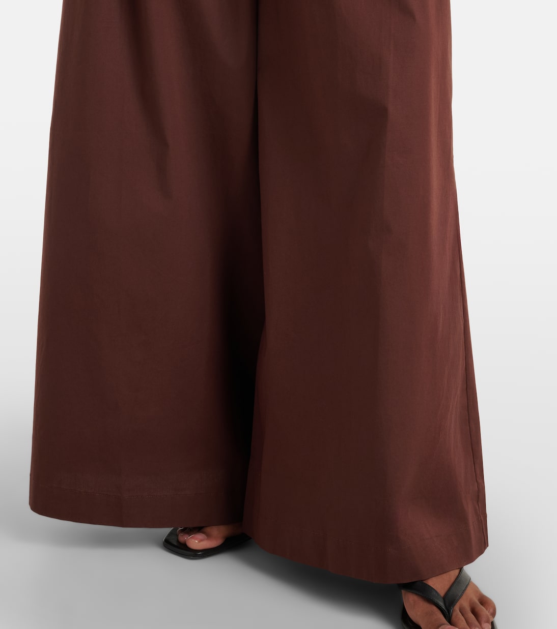 Cotton-blend wide-leg pants | Adriana Degreas