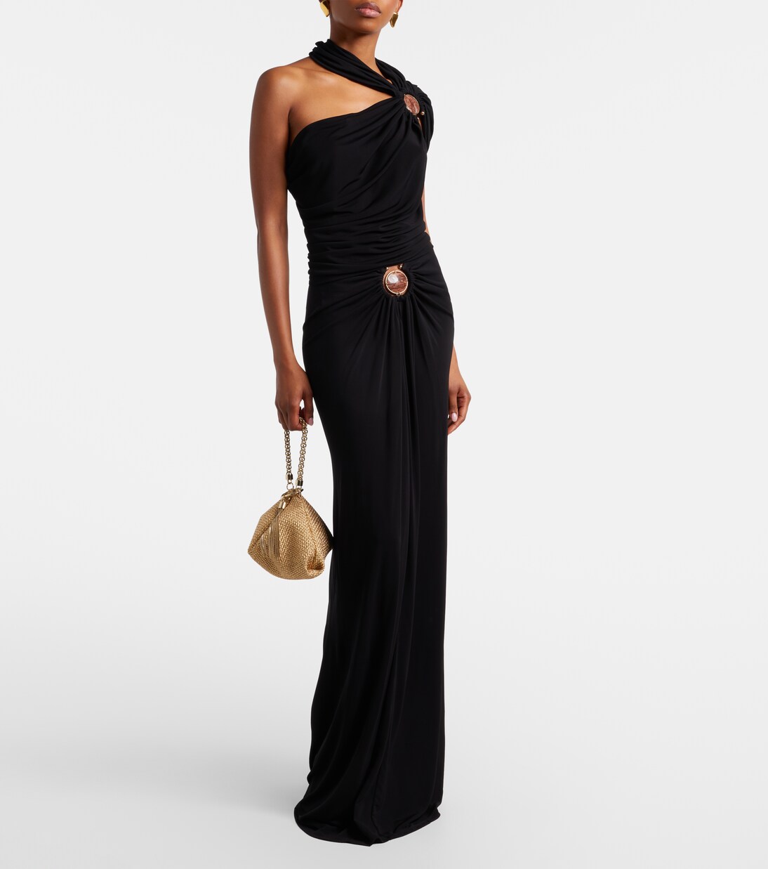 Embellished draped jersey top | Christopher Esber