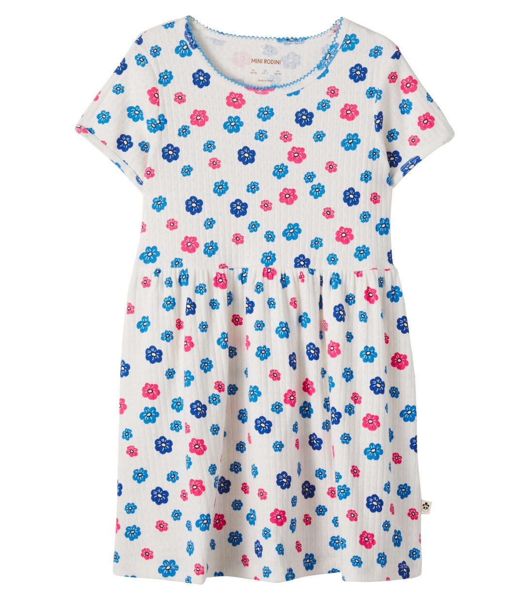Robe en coton à motif floral | Mini Rodini