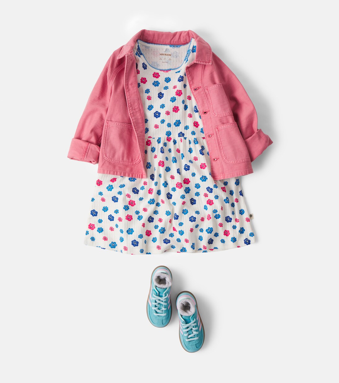 Robe en coton à motif floral | Mini Rodini