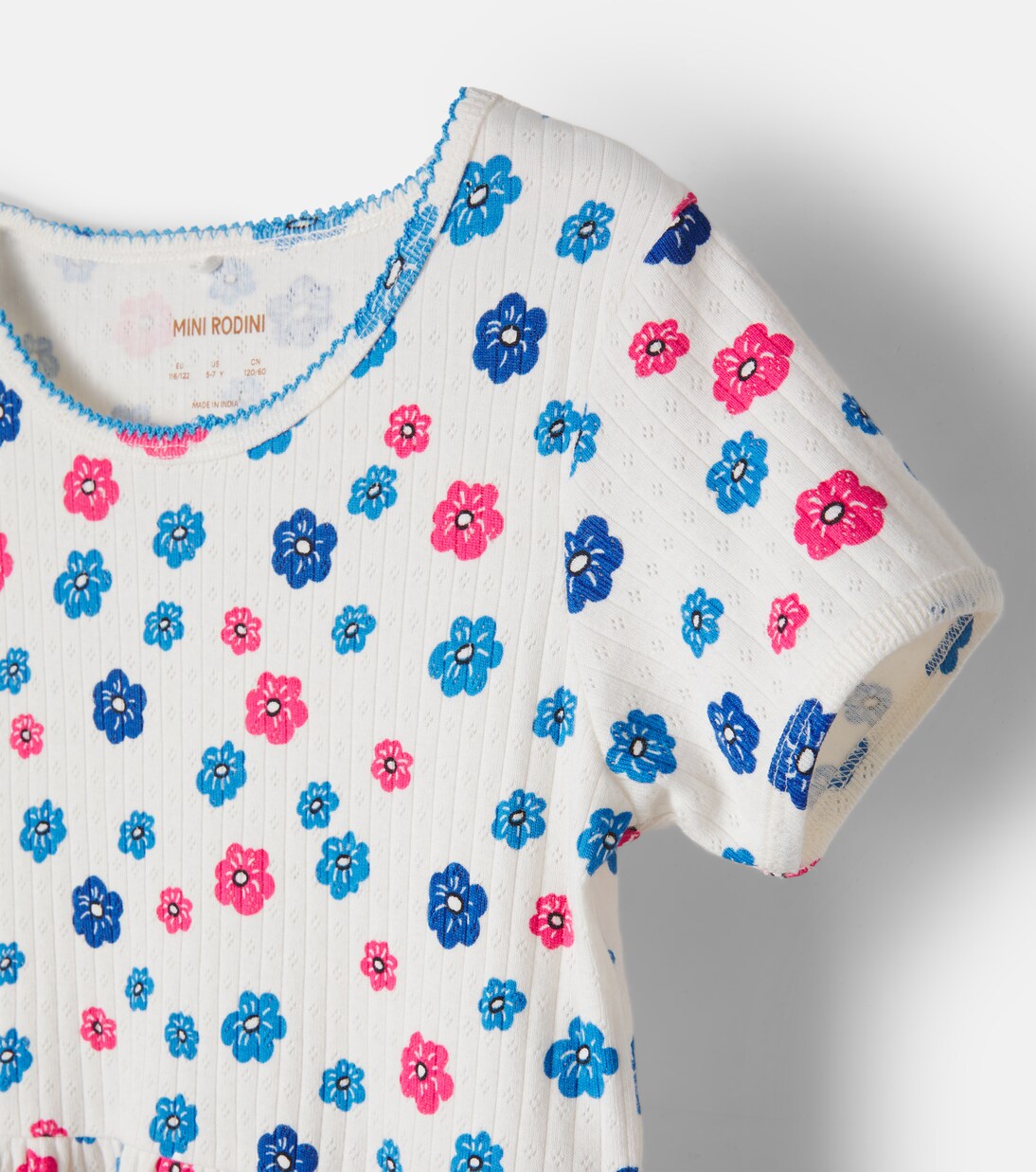 Robe en coton à motif floral | Mini Rodini