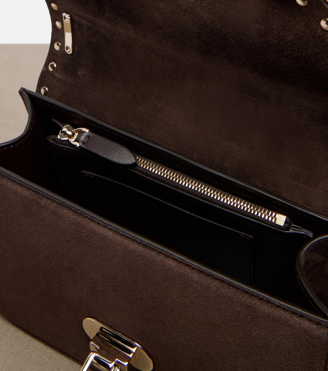 Cabas Rockstud Small en daim | Valentino Garavani