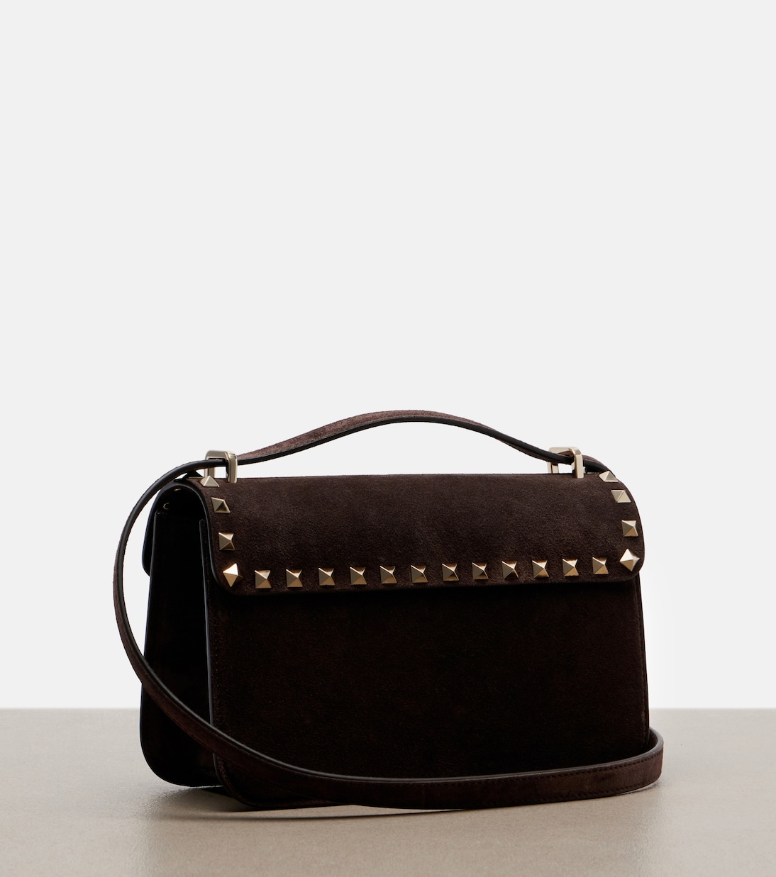 Cabas Rockstud Small en daim | Valentino Garavani
