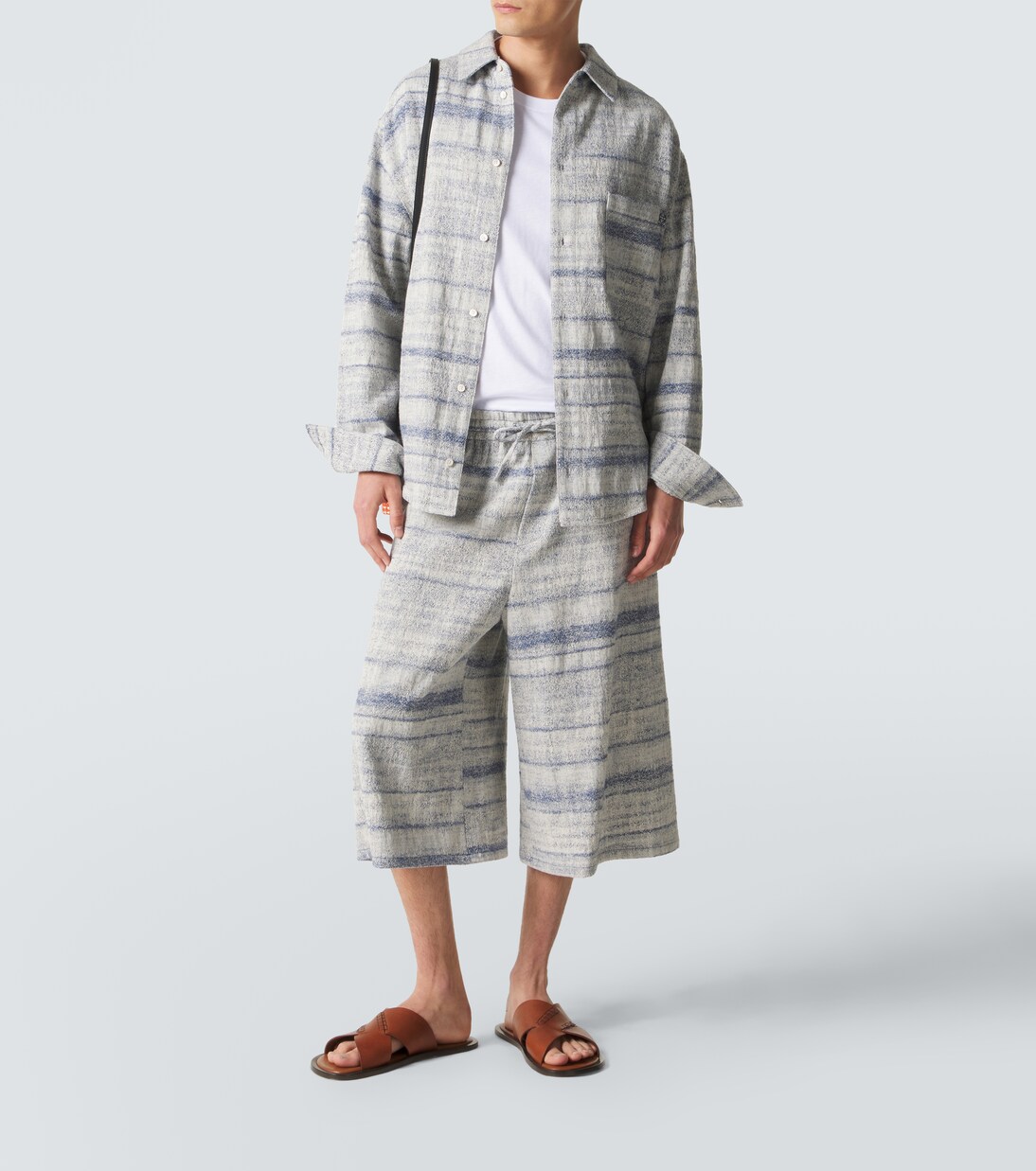 Paula's Ibiza denim jacquard Bermuda shorts | Loewe