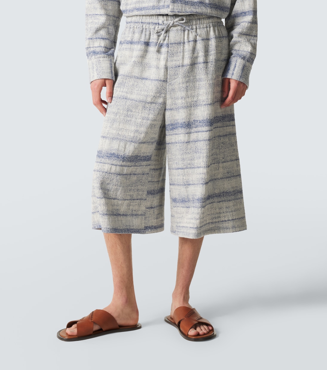 Paula's Ibiza denim jacquard Bermuda shorts | Loewe