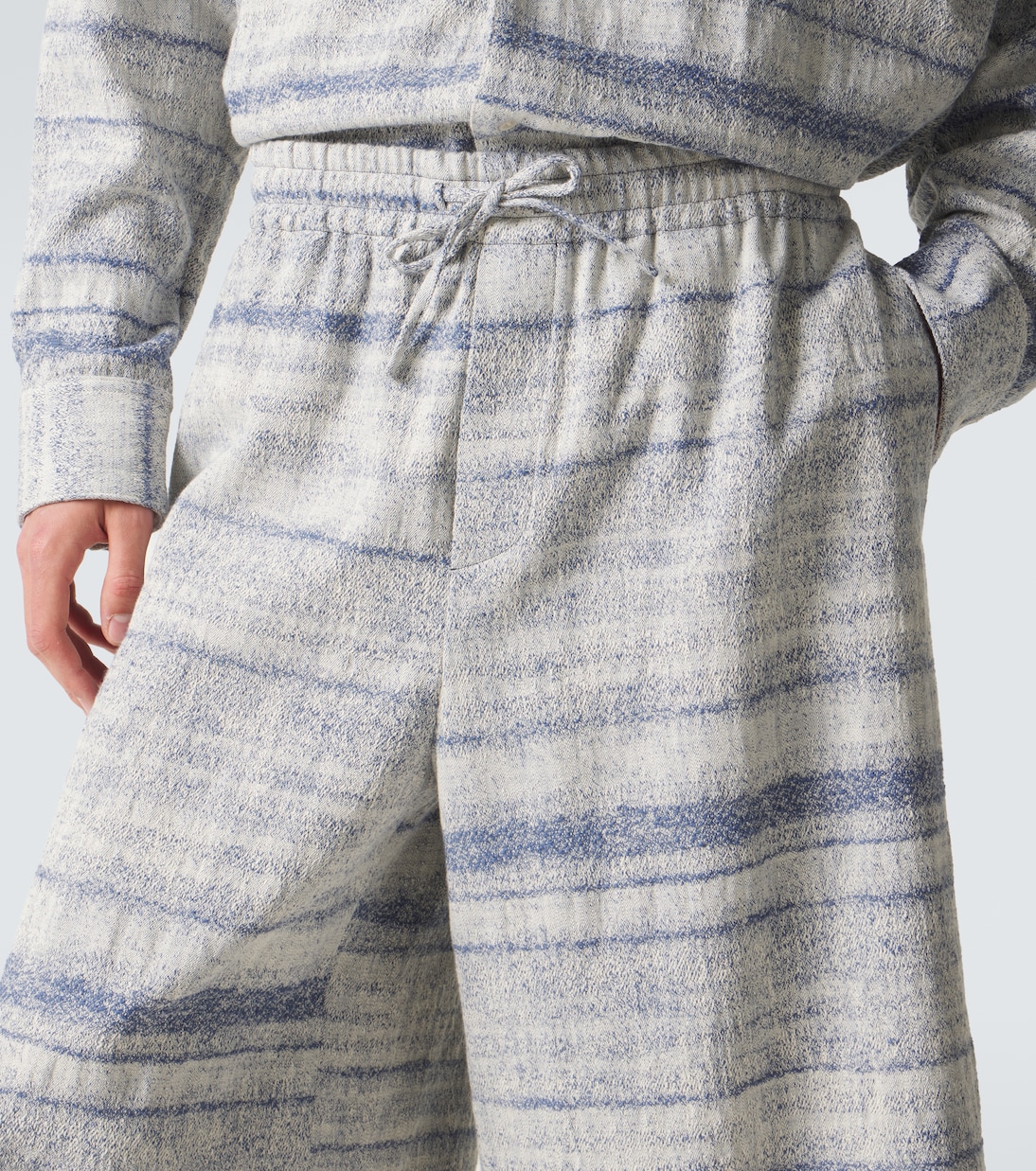 Paula's Ibiza denim jacquard Bermuda shorts | Loewe