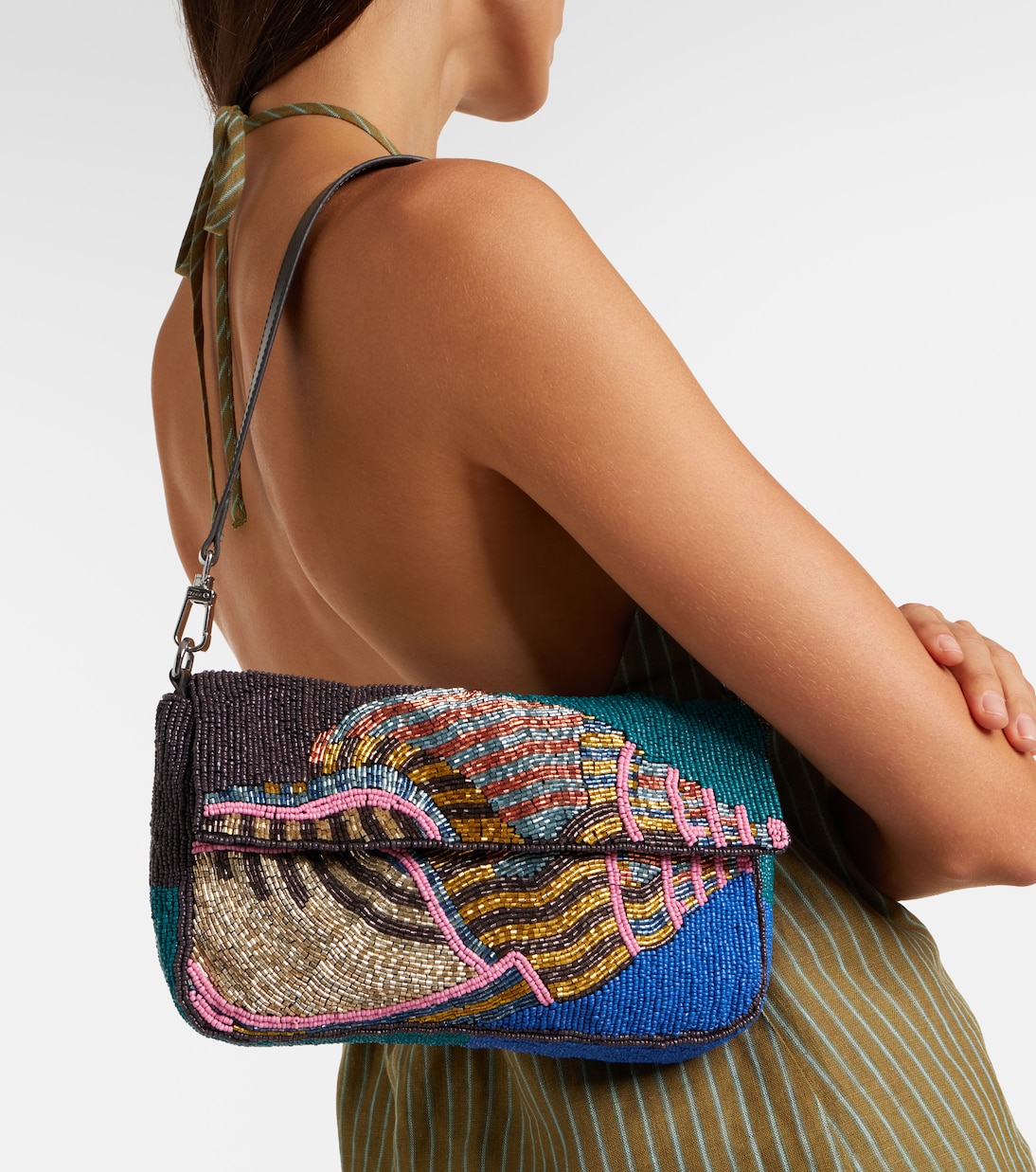 Timmy beaded shoulder bag | Staud