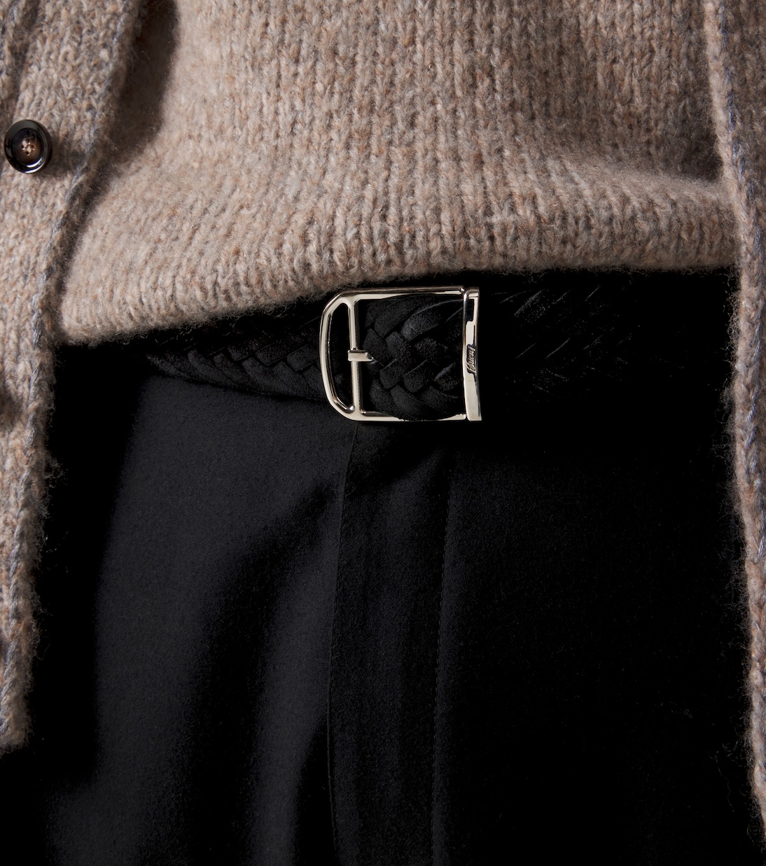 Braided suede belt | Brioni