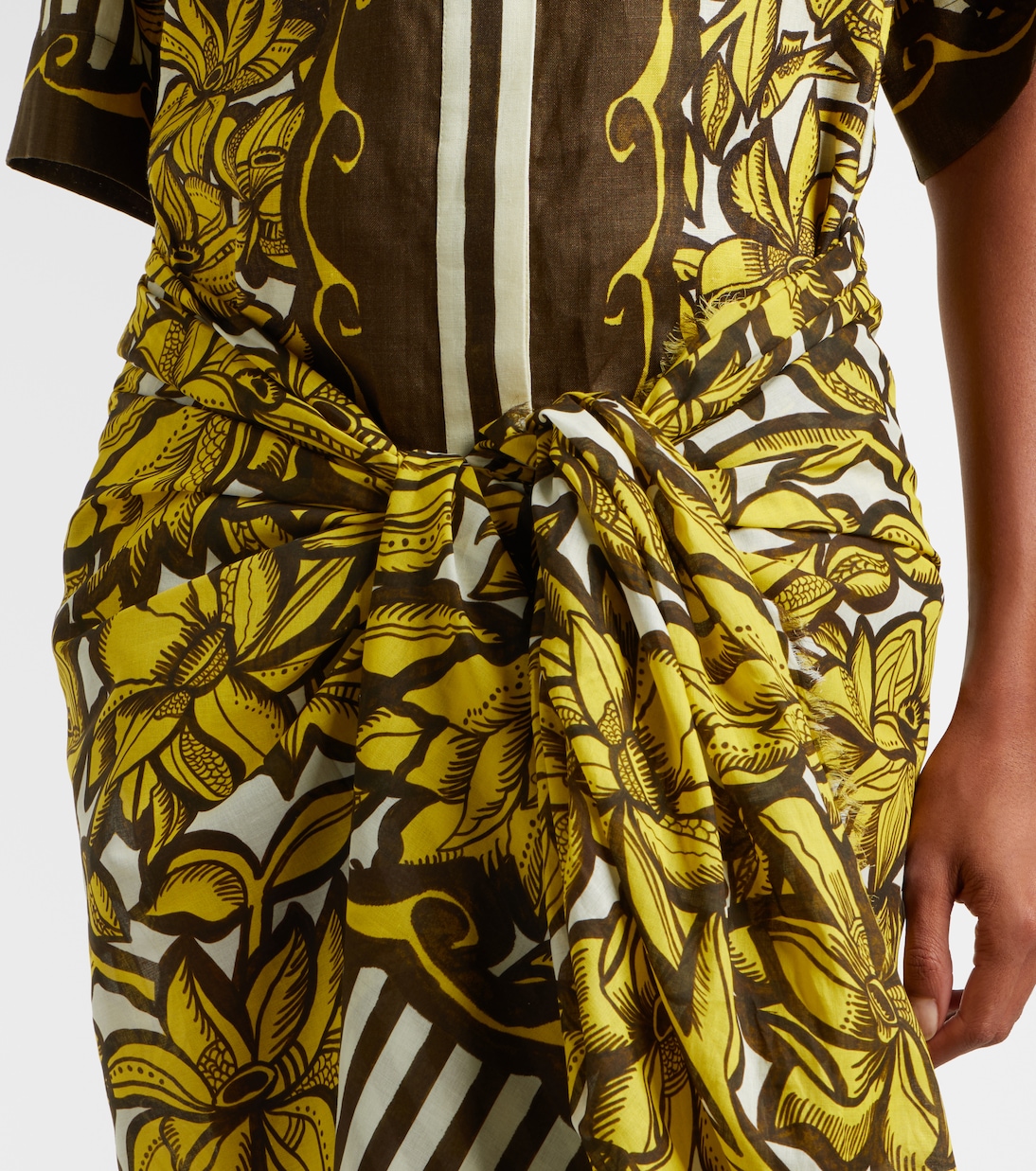 Mona floral cotton beach cover-up | Alémais