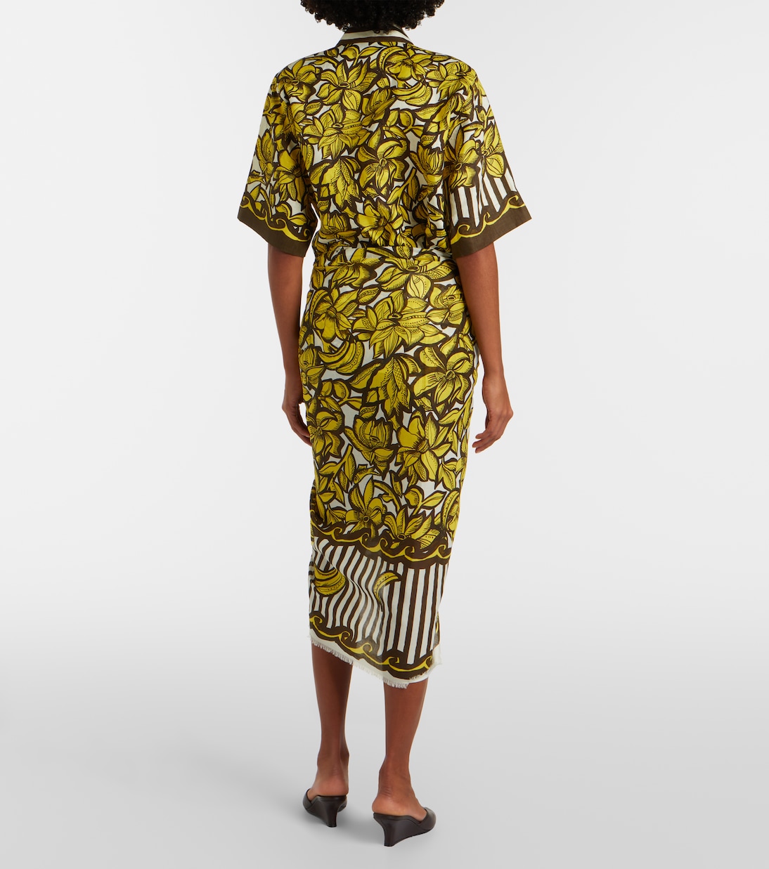 Mona floral cotton beach cover-up | Alémais