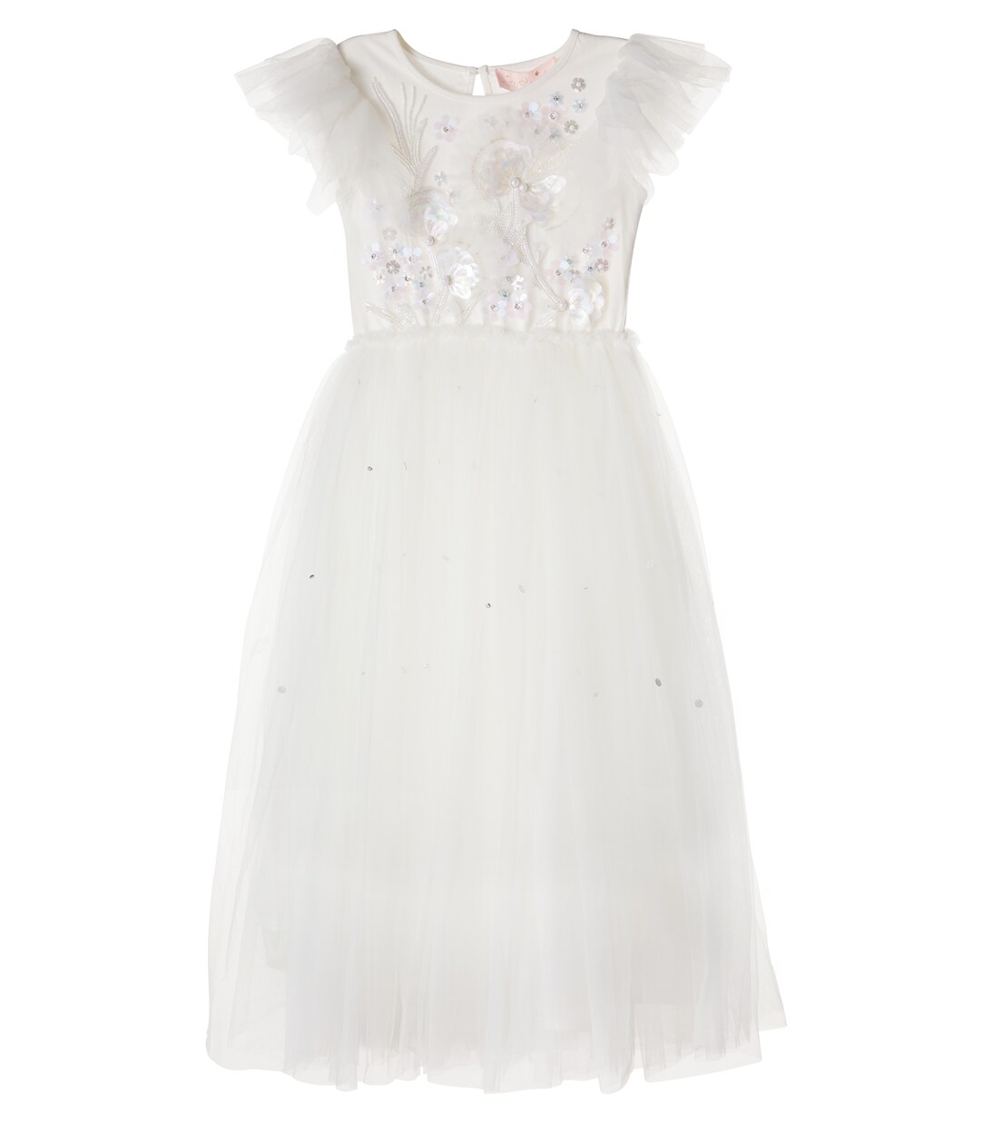 Vestido Cascade de tul adornado | Tutu Du Monde