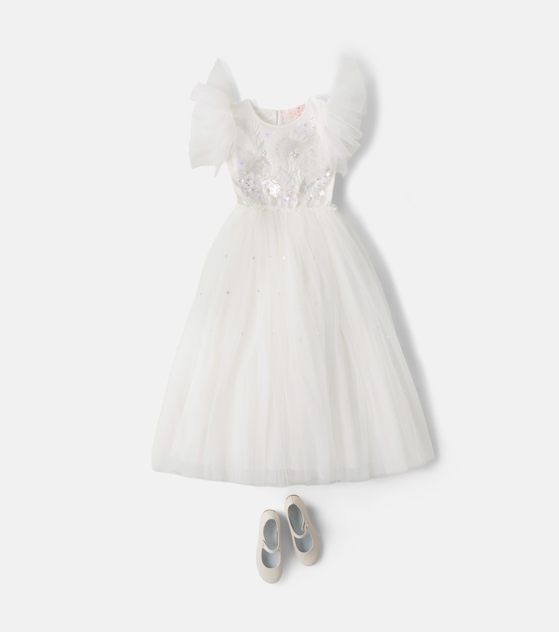 Verziertes Kleid Cascade aus Tüll | Tutu Du Monde