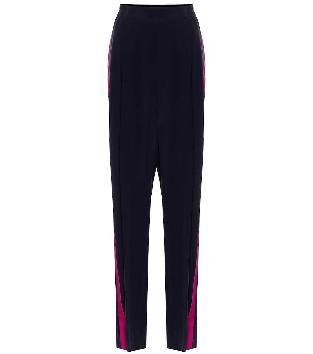 Pantalon ample à taille haute en crêpe de soie | Stella McCartney