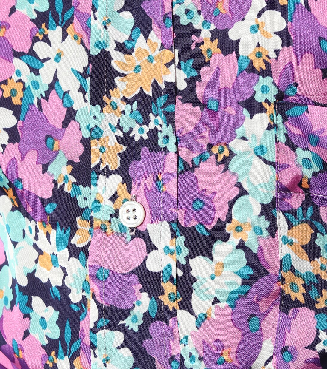 Vestido camisero de crepé floral | Plan C