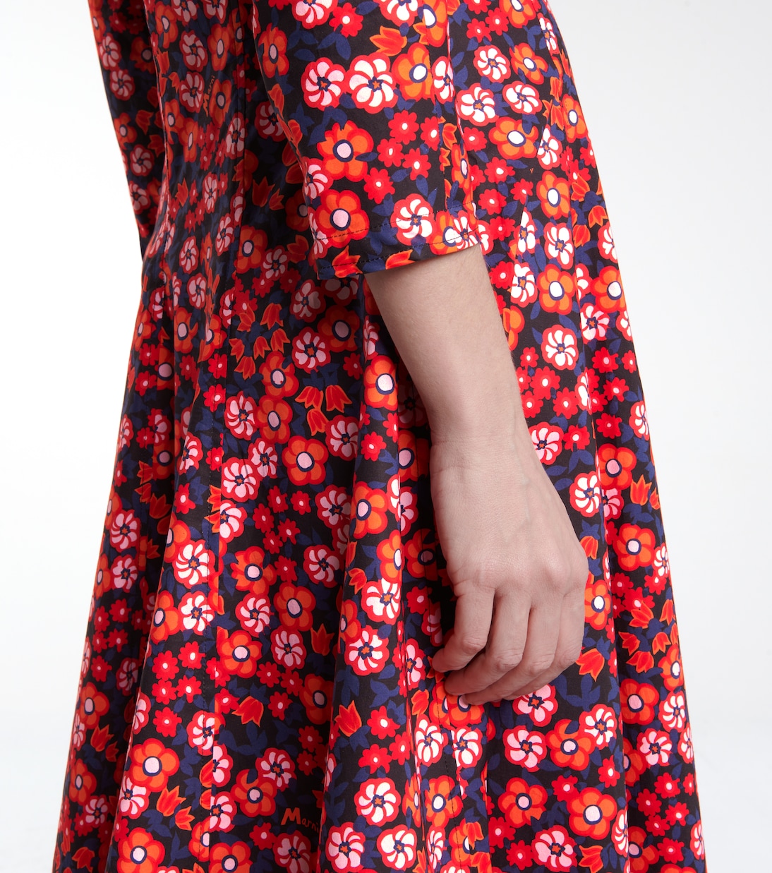 Floral cotton midi dress | Marni