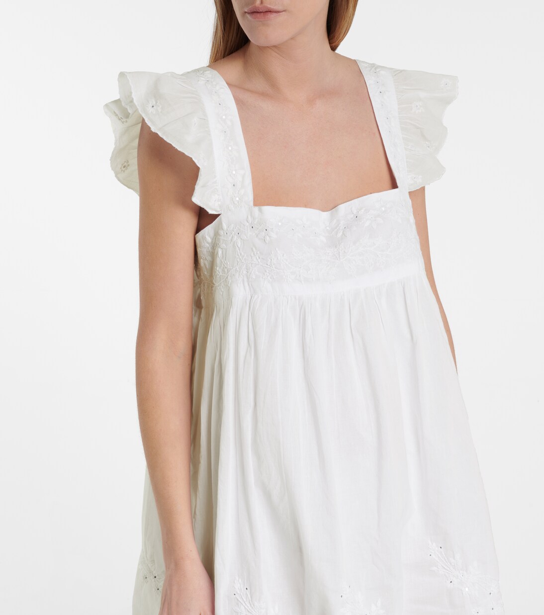 Verziertes Minikleid aus Baumwolle | Juliet Dunn