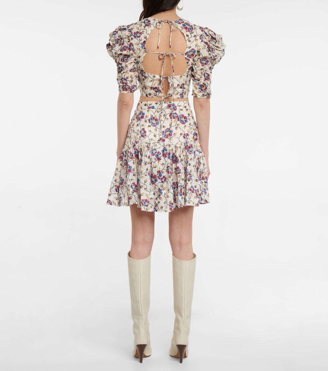 Silva 플로럴 코튼 크롭 탑 | Marant Etoile