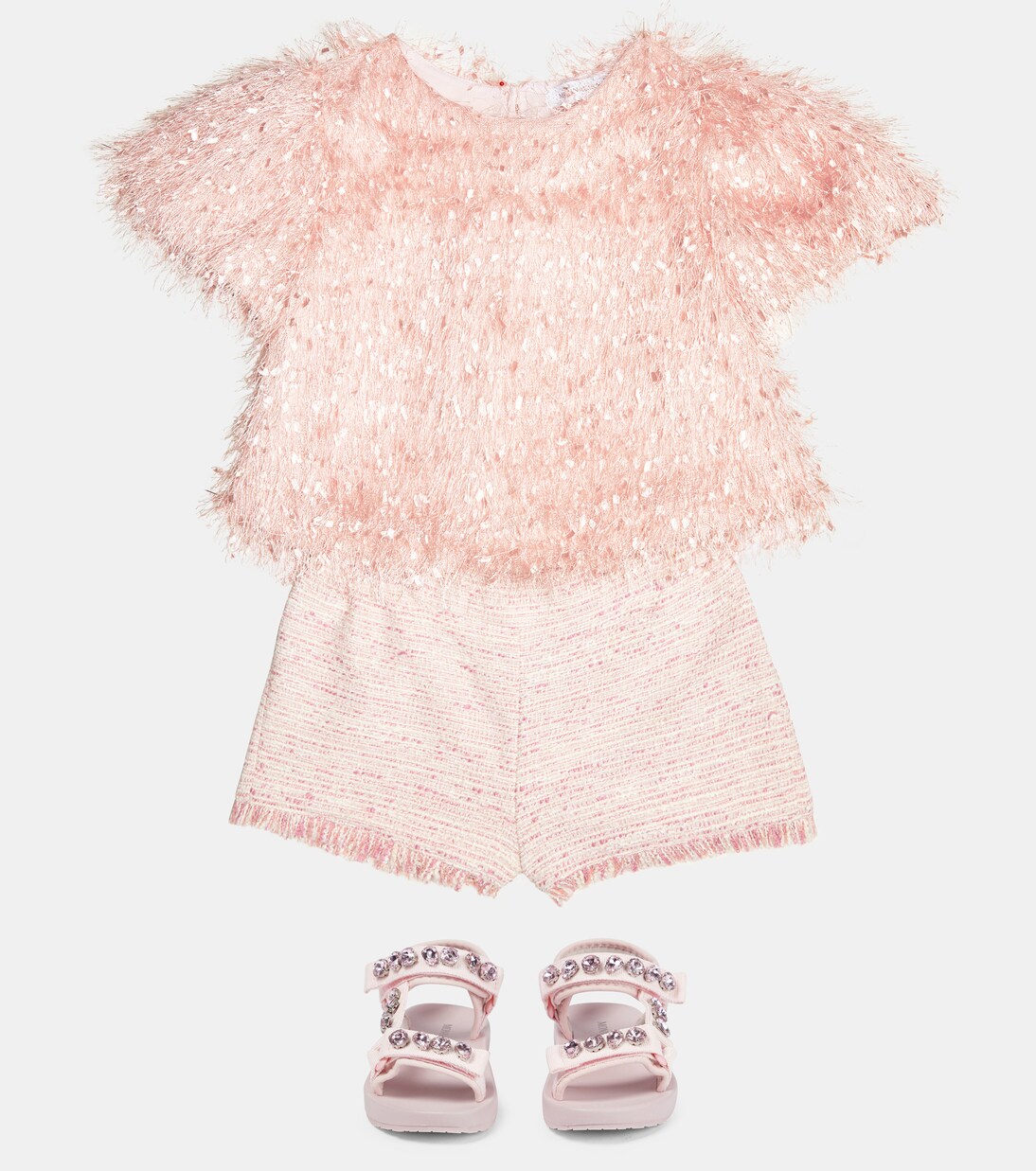 Fringed crop top | Monnalisa