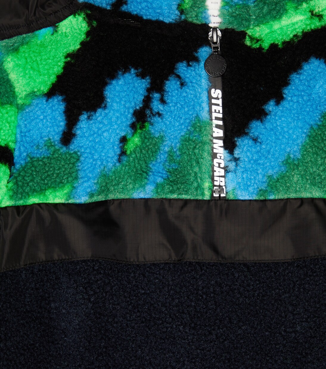 Felpa in teddy con cappuccio e zip | Stella McCartney Kids