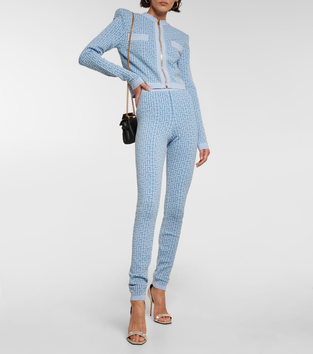 Cardigan Monogram aus Jacquard-Strick | Balmain