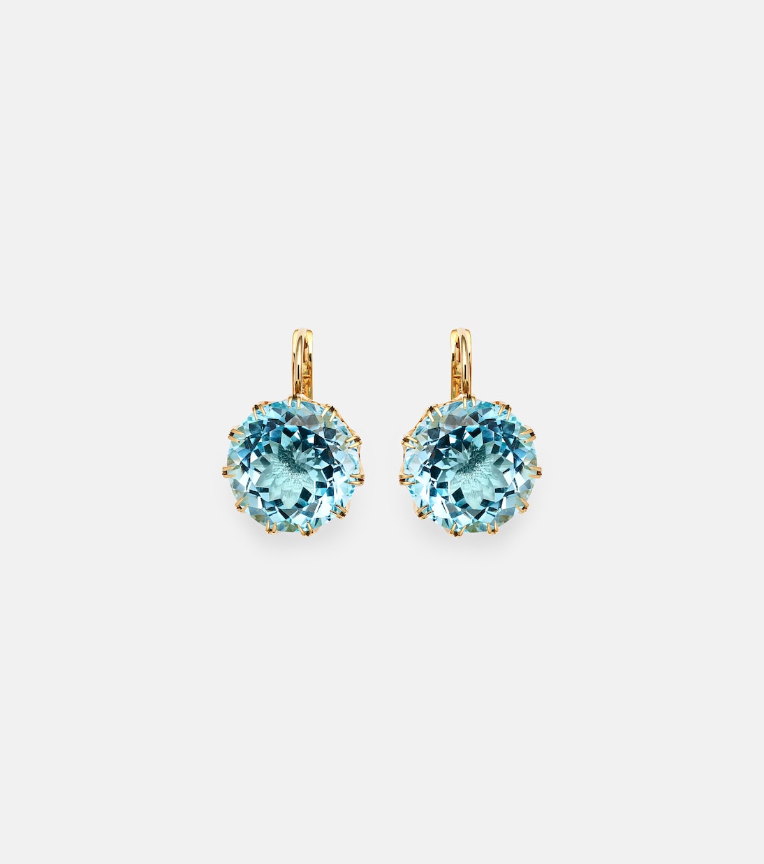 Boucles d'oreilles en or 18 ct et topaze | Ileana Makri