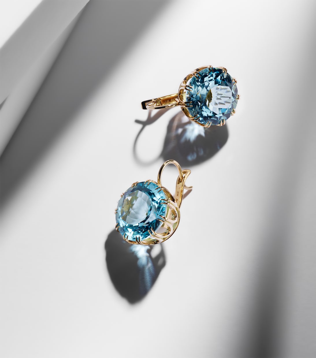 Boucles d'oreilles en or 18 ct et topaze | Ileana Makri