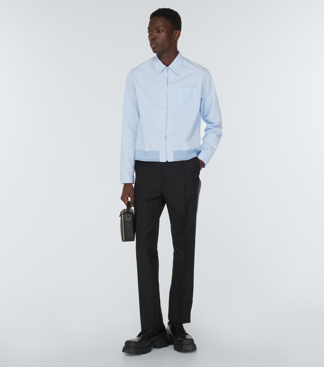 Verziertes Blouson aus Baumwolle | Prada