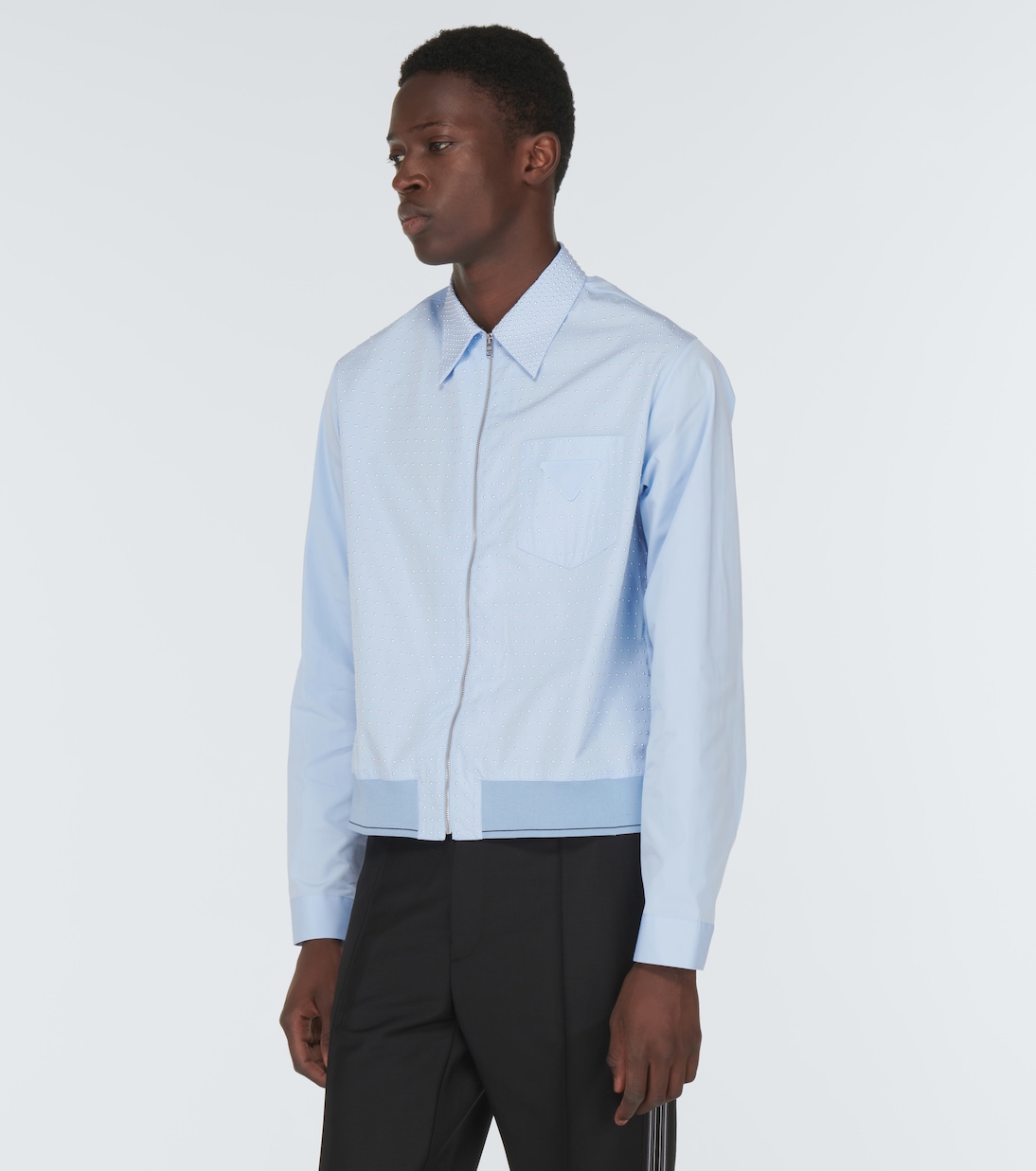 Verziertes Blouson aus Baumwolle | Prada