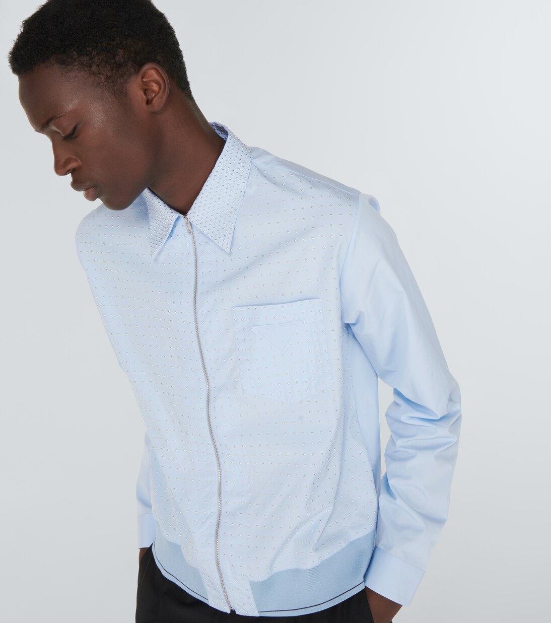 Verziertes Blouson aus Baumwolle | Prada