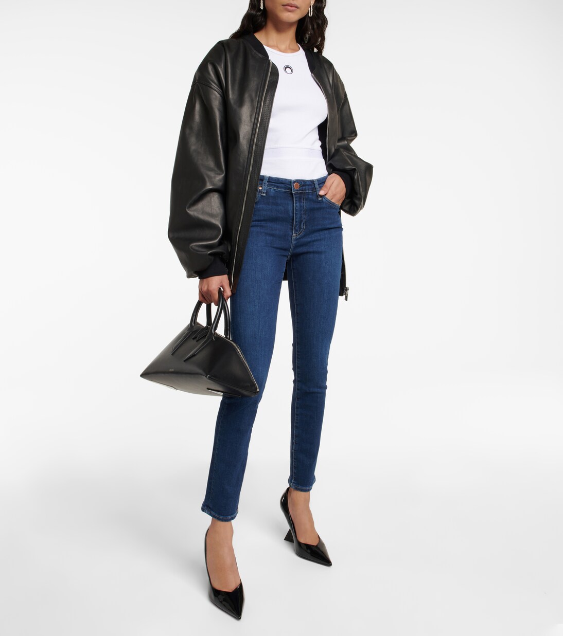 Mari high-rise slim jeans | AG Jeans