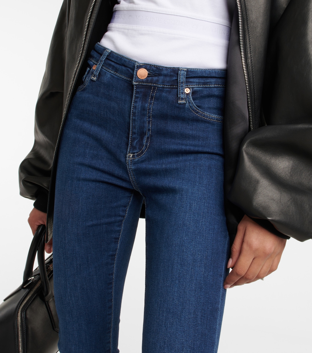 Mari high-rise slim jeans | AG Jeans