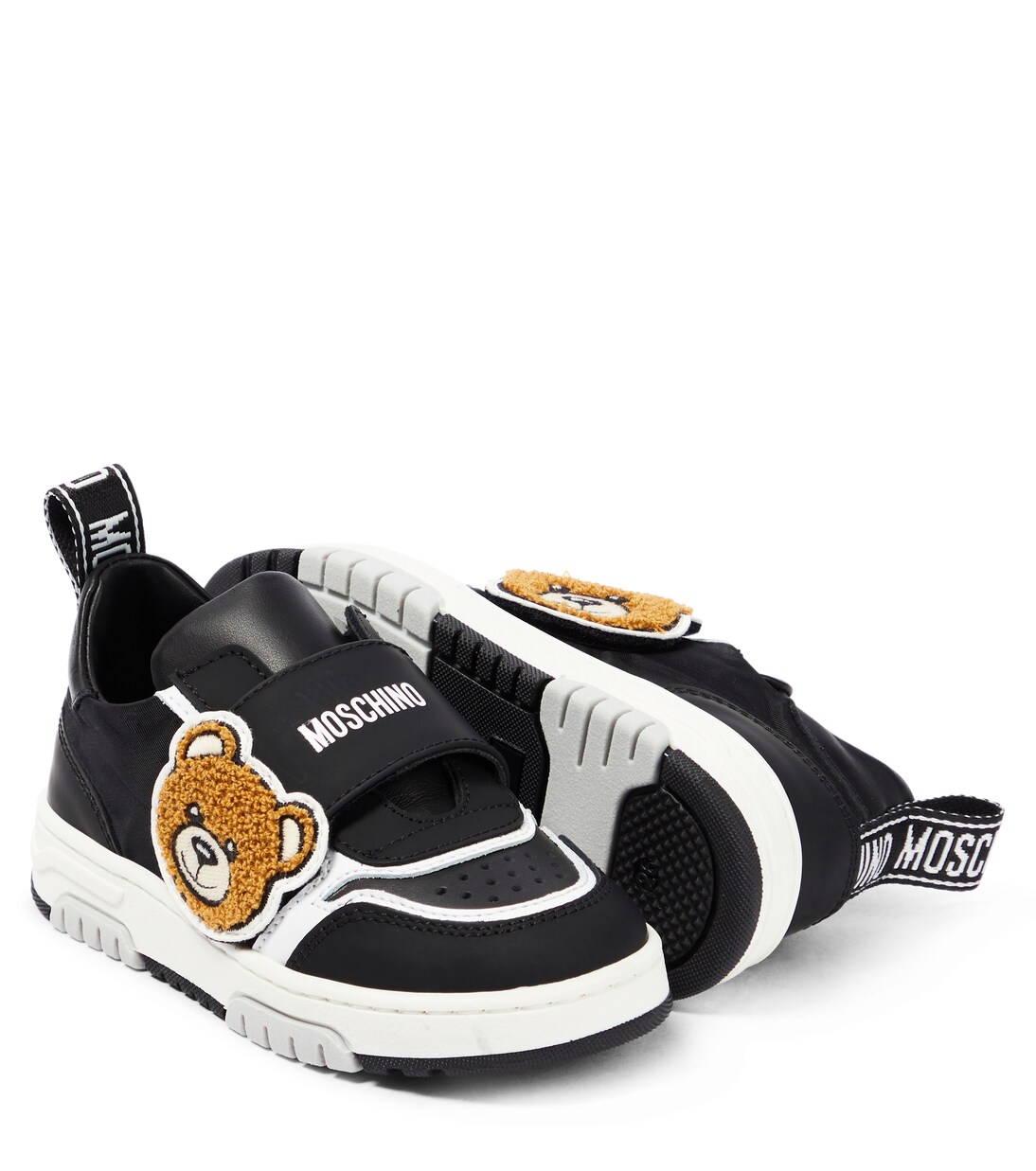 Teddy Bear leather sneakers | Moschino Kids