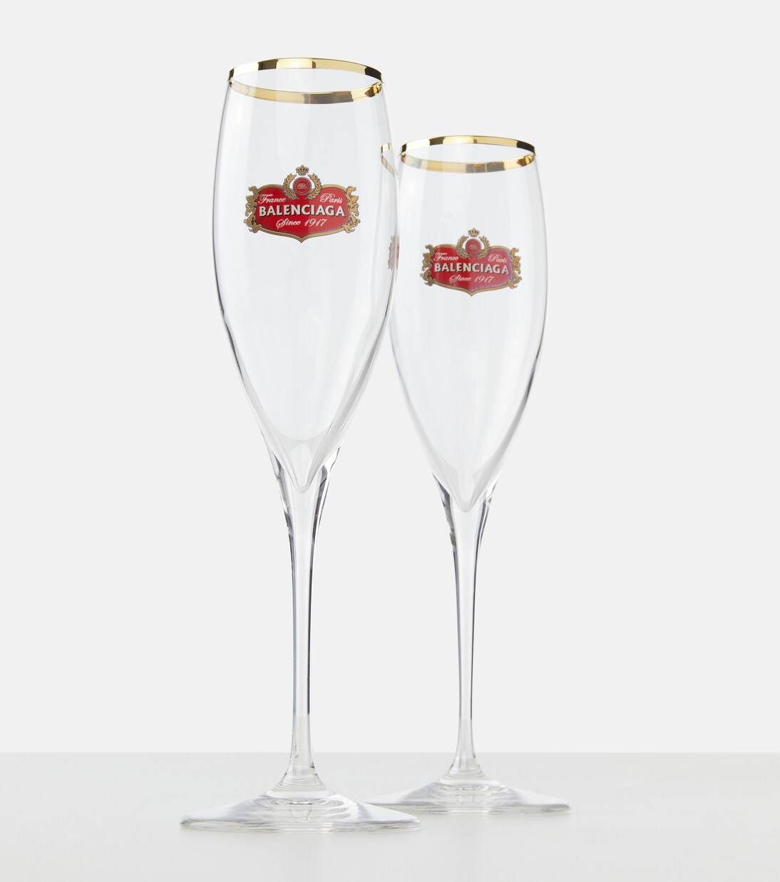 Set of 2 champagne flute glasses | Balenciaga