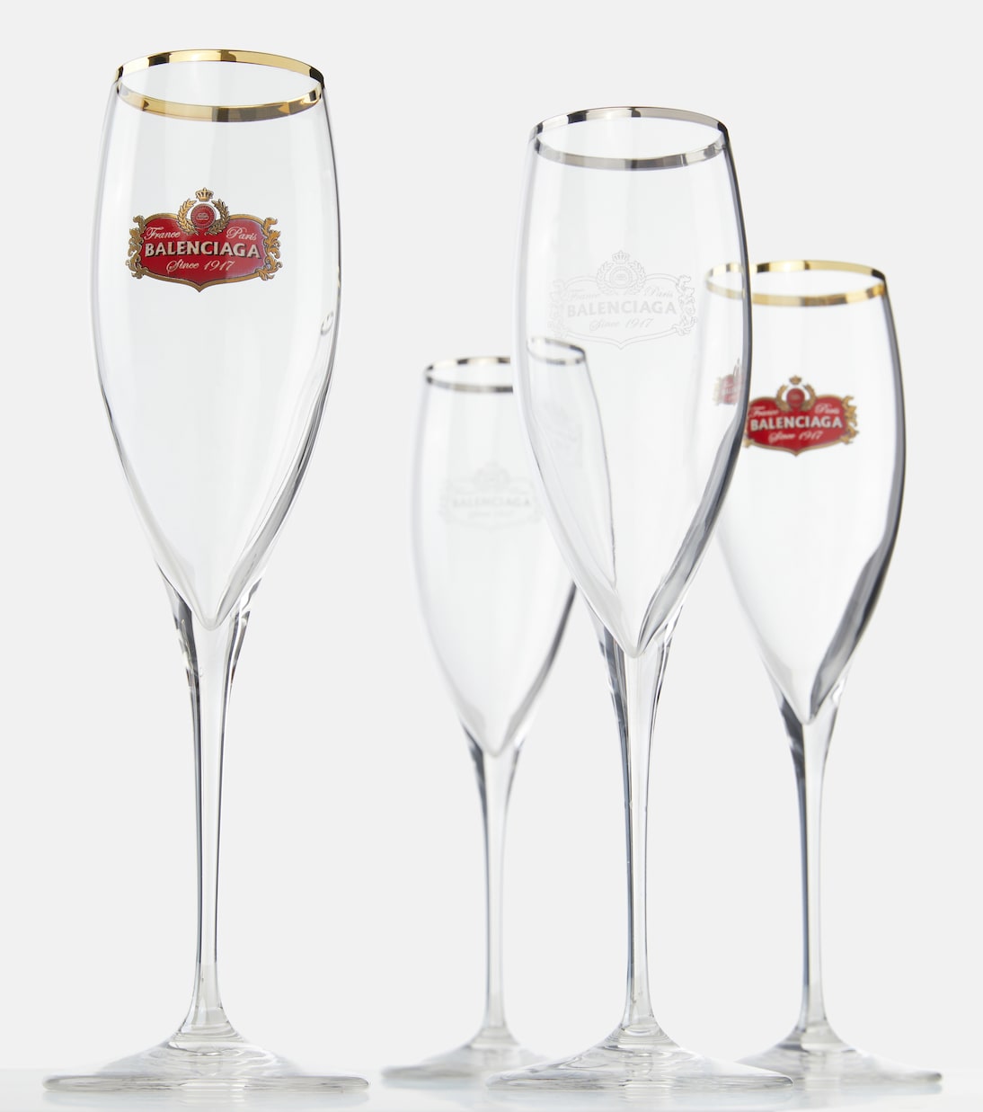 Set of 2 champagne flute glasses | Balenciaga