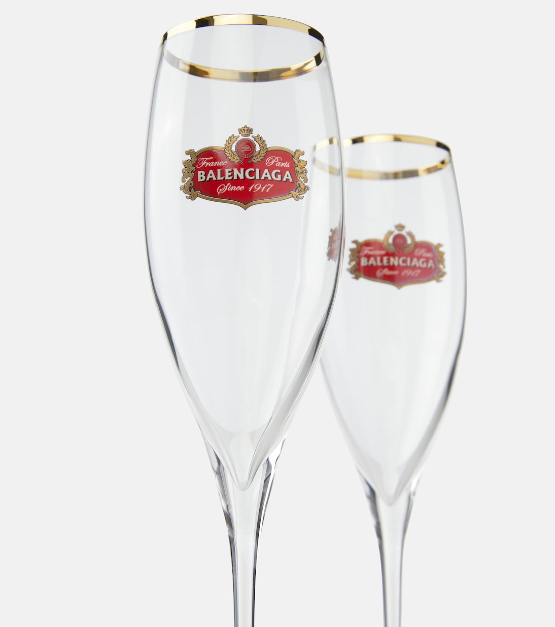Set of 2 champagne flute glasses | Balenciaga