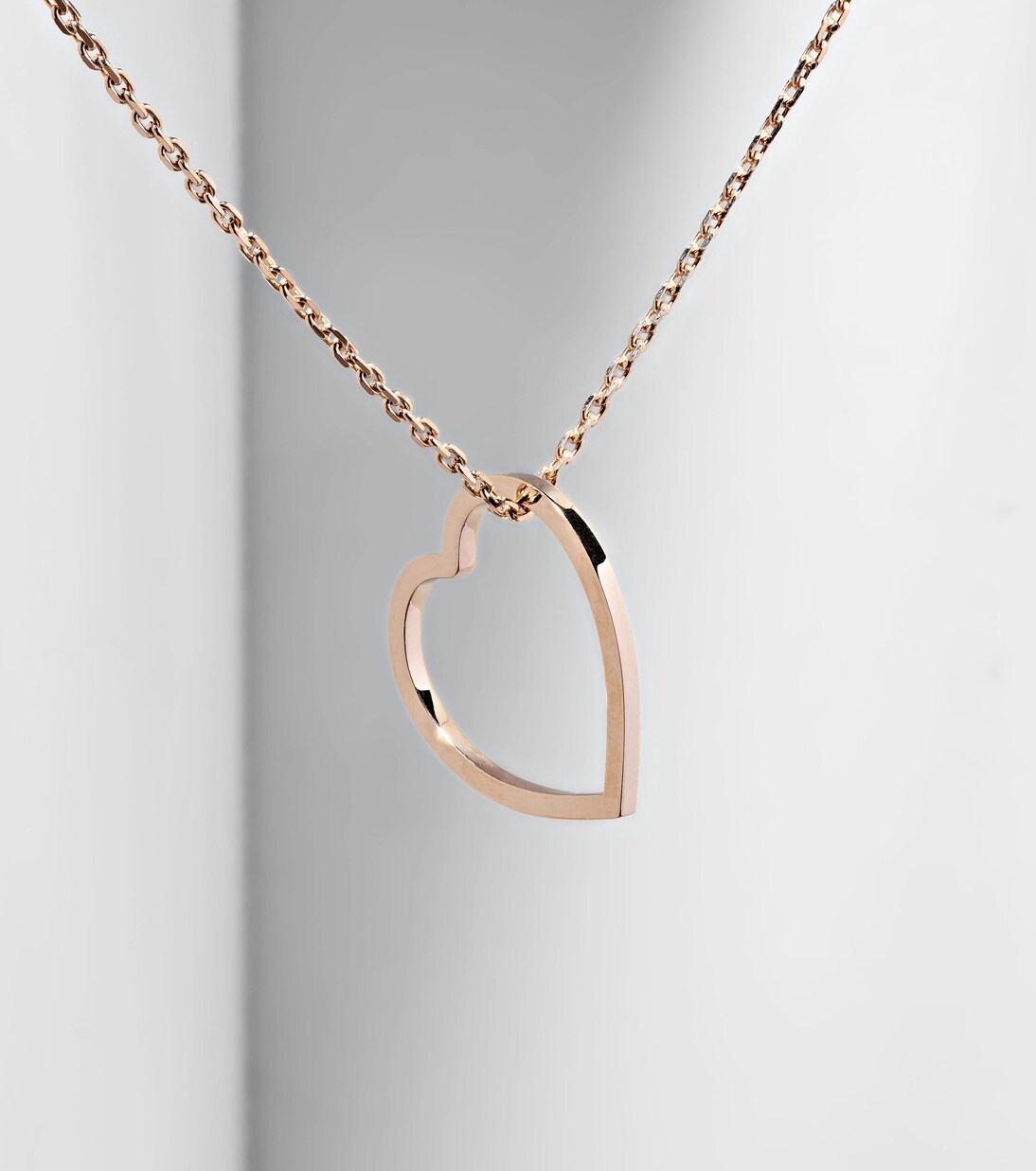 Antifer Heart 18kt rose gold necklace | Repossi