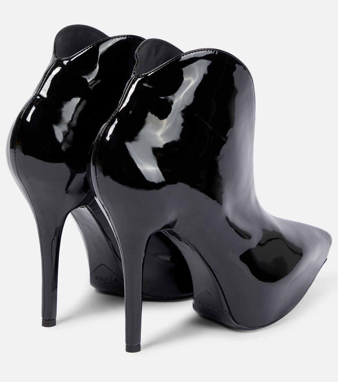 Booties Slick patent leather ankle boots | Alaïa