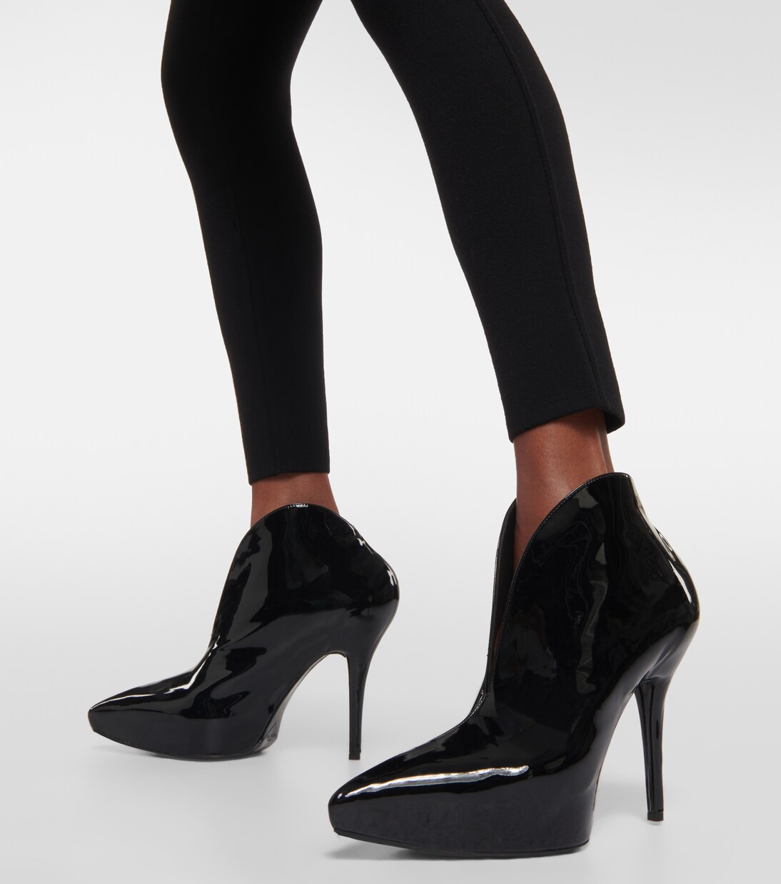 Booties Slick patent leather ankle boots | Alaïa