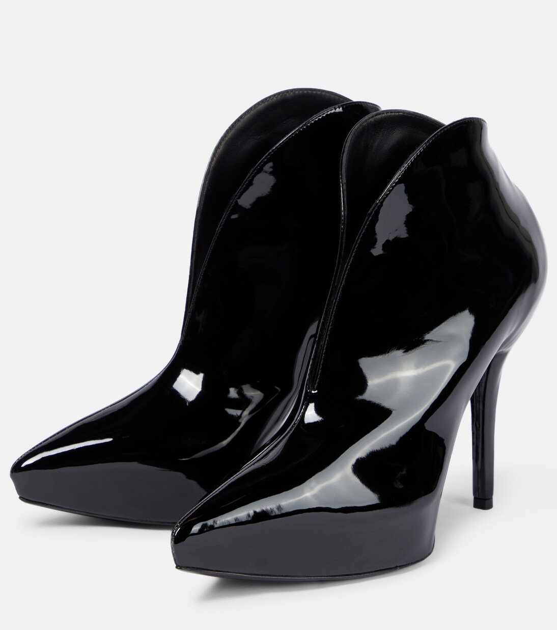 Booties Slick patent leather ankle boots | Alaïa