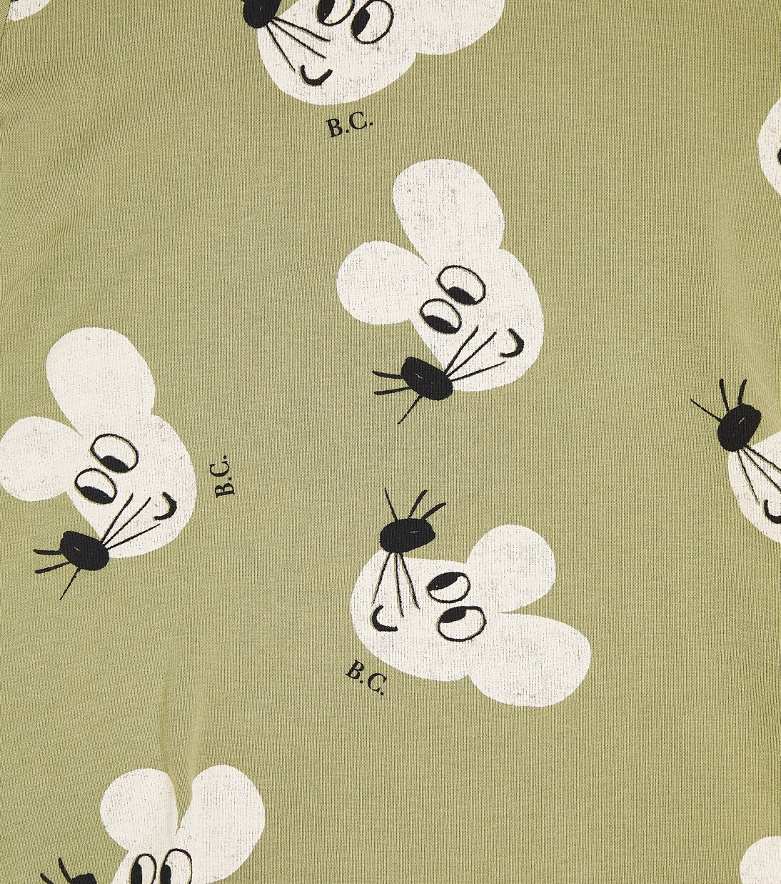 Printed cotton-blend turtleneck top | Bobo Choses