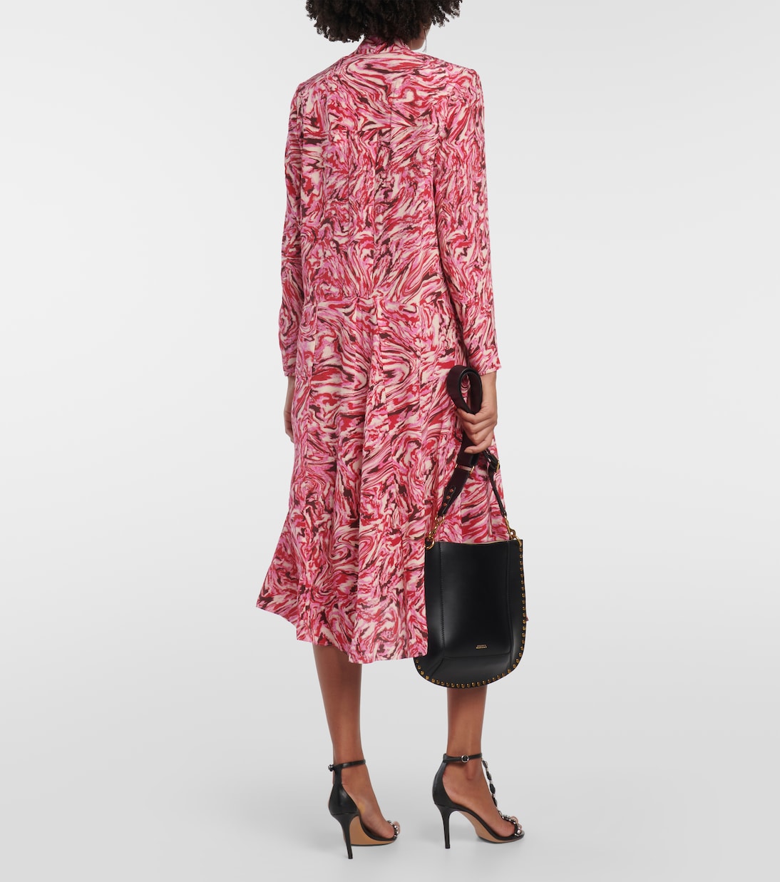 Vestido midi Patel de seda estampado | Isabel Marant