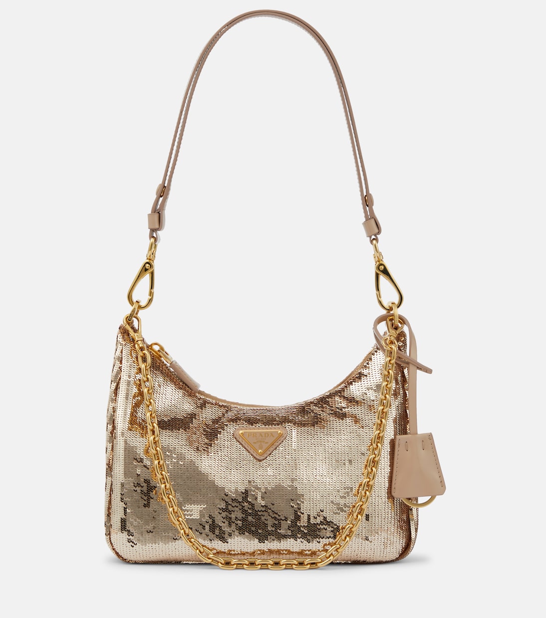Sequined Re-Nylon shoulder bag | Prada
